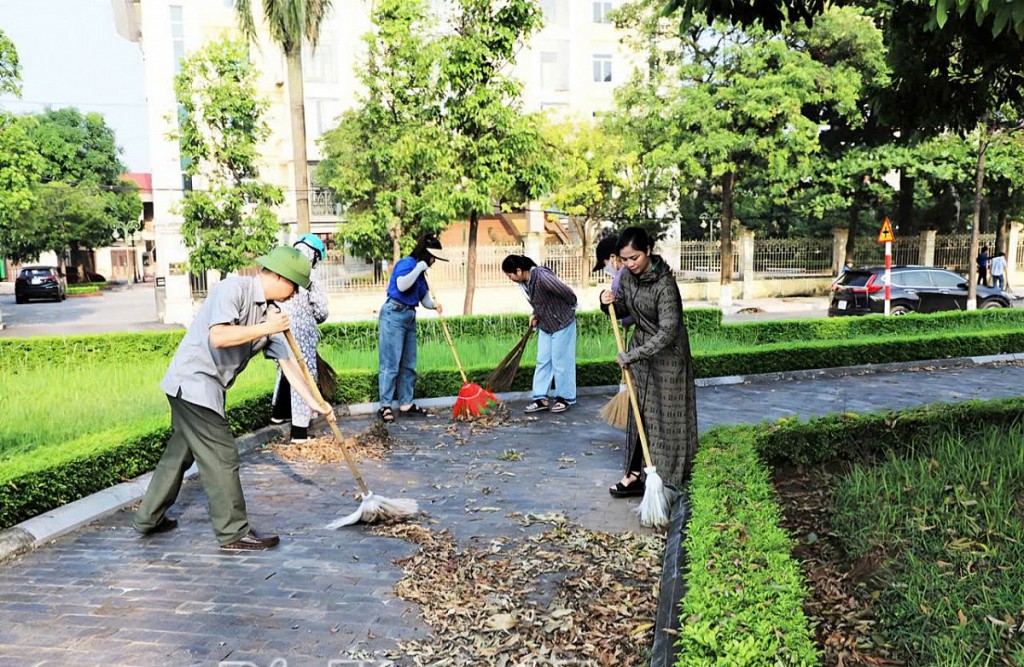 Hưng Yên: Toàn dân tham gia tổng vệ sinh môi trường khắc phục hậu quả bão số 3