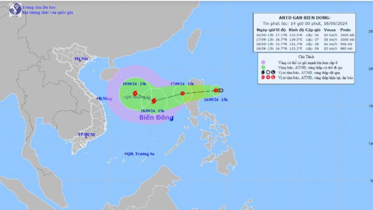 Khi vào Biển Đông, đường đi của bão số 4 sẽ rất phức tạp, 2 kịch bản có thể xảy ra