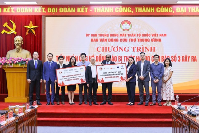 Các cơ quan đại diện nước ngoài và tổ chức quốc tế hỗ trợ Việt Nam khắc phục hậu quả cơn bão số 3