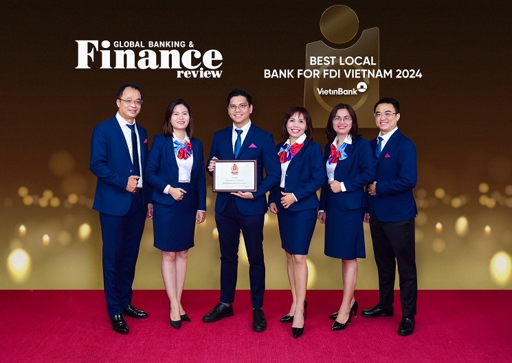 VietinBank nhận Giải thưởng “Ngân hàng nội địa tốt nhất cho doanh nghiệp FDI tại Việt Nam”