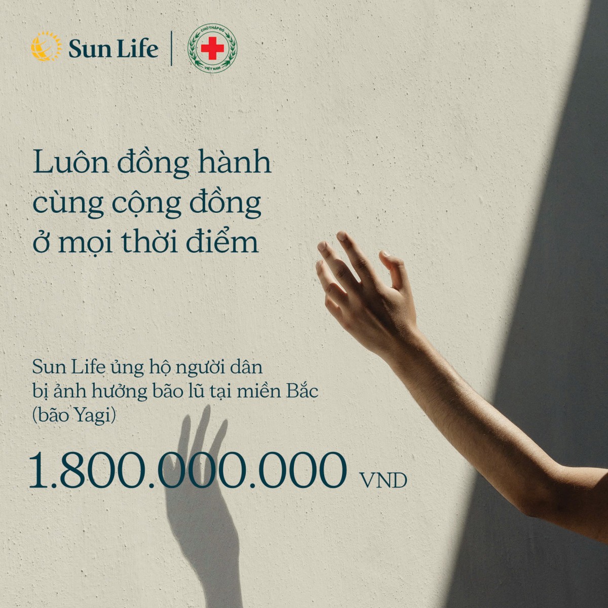 Sun Life Việt Nam đóng góp 1,8 tỷ đồng hỗ trợ người dân vượt qua bão, lũ