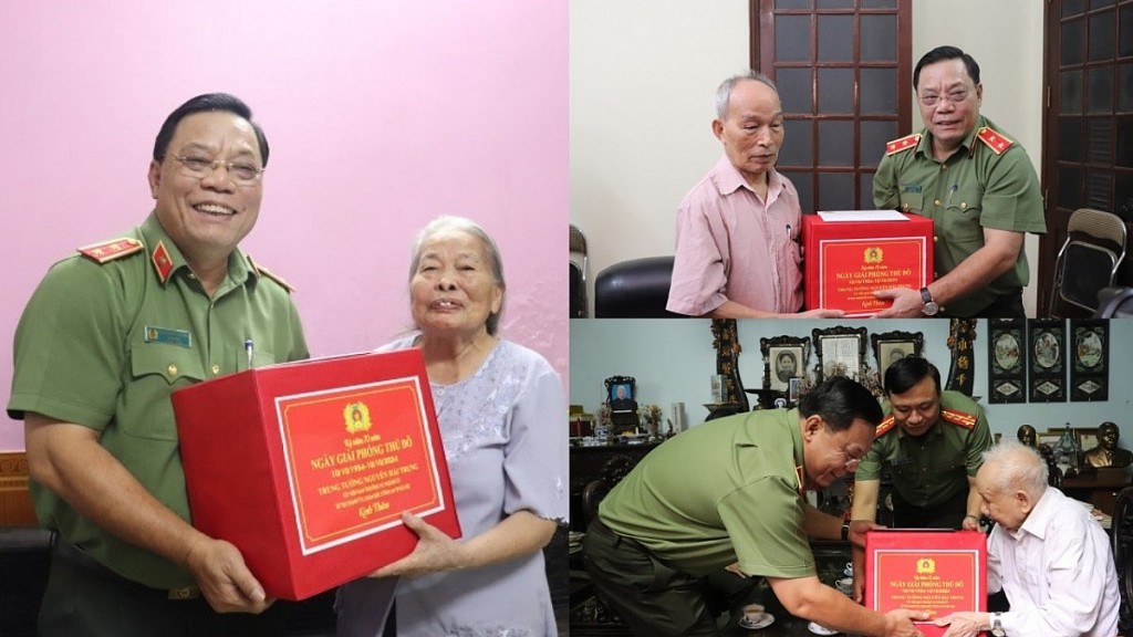 Công an Hà Nội thăm hỏi, tri ân cán bộ, chiến sĩ tham gia tiếp quản Thủ đô tháng 10/1954