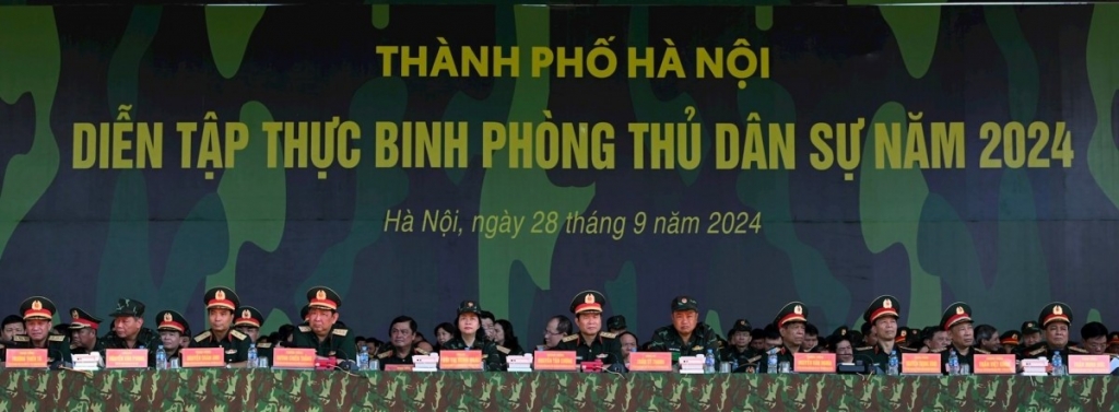 Hoàn thành các nội dung diễn tập thực binh phòng thủ dân sự năm 2024