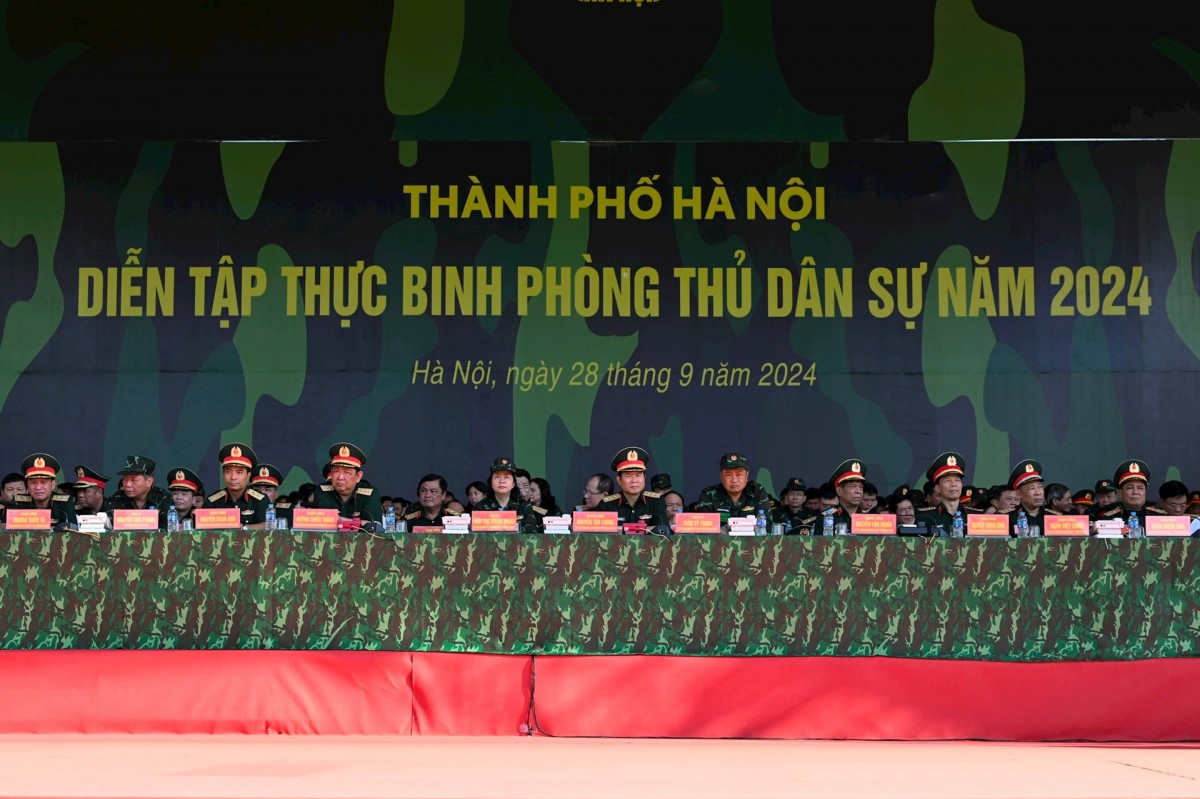 Hoàn thành các nội dung diễn tập thực binh phòng thủ dân sự năm 2024