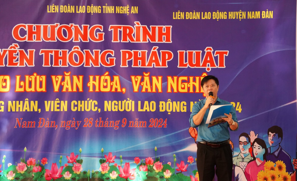 Nghệ An: Truyền thông pháp luật cho CNVCLĐ huyện Nam Đàn