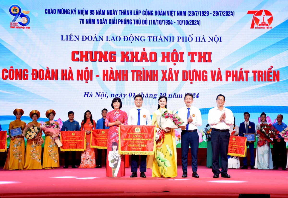 LĐLĐ quận Tây Hồ giành giải đặc biệt Hội thi “Công đoàn Hà Nội - Hành trình xây dựng và phát triển”