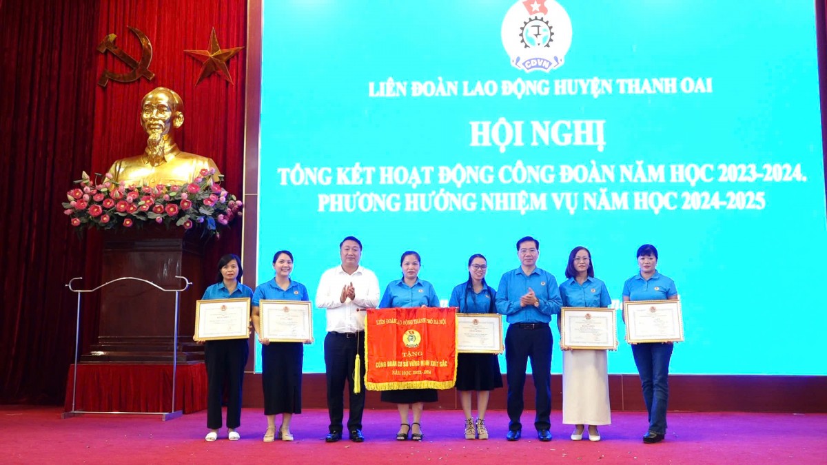 Thanh Oai: Công đoàn khối giáo dục hoàn thành xuất sắc nhiệm vụ