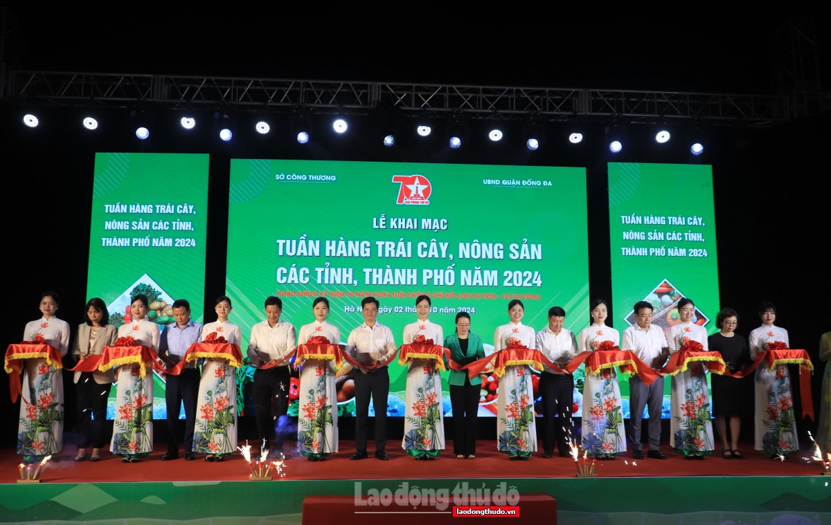 Hơn 70 gian hàng tham gia Tuần hàng trái cây, nông sản các tỉnh, thành phố năm 2024