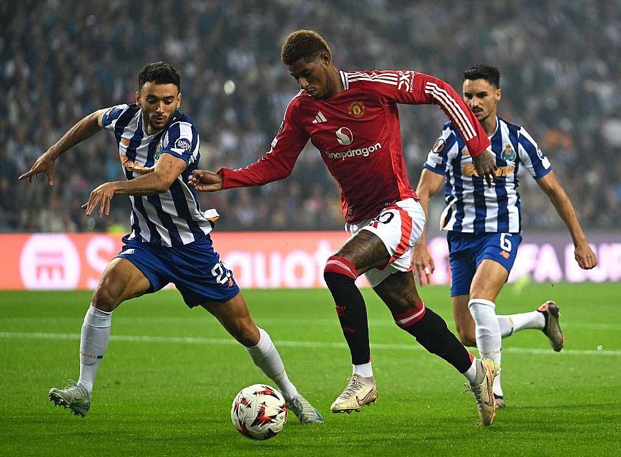 Vòng 2 Europa League 2024/25: Manchester United hòa hú vía trên sân Porto