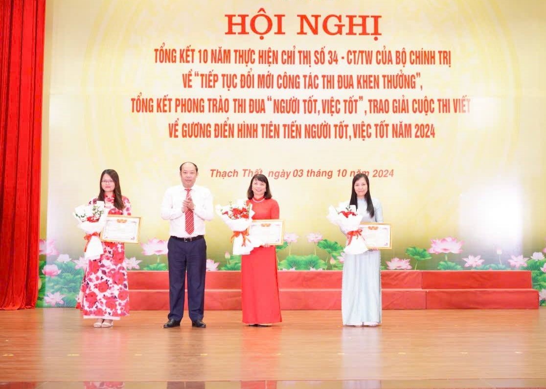 Công đoàn huyện Thạch Thất làm tốt phong trào thi đua “Người tốt, việc tốt”