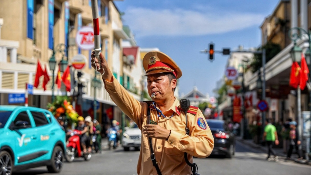 Thí điểm rào chắn tại ngã tư Trần Hữu Dực - Nguyễn Văn Giáp