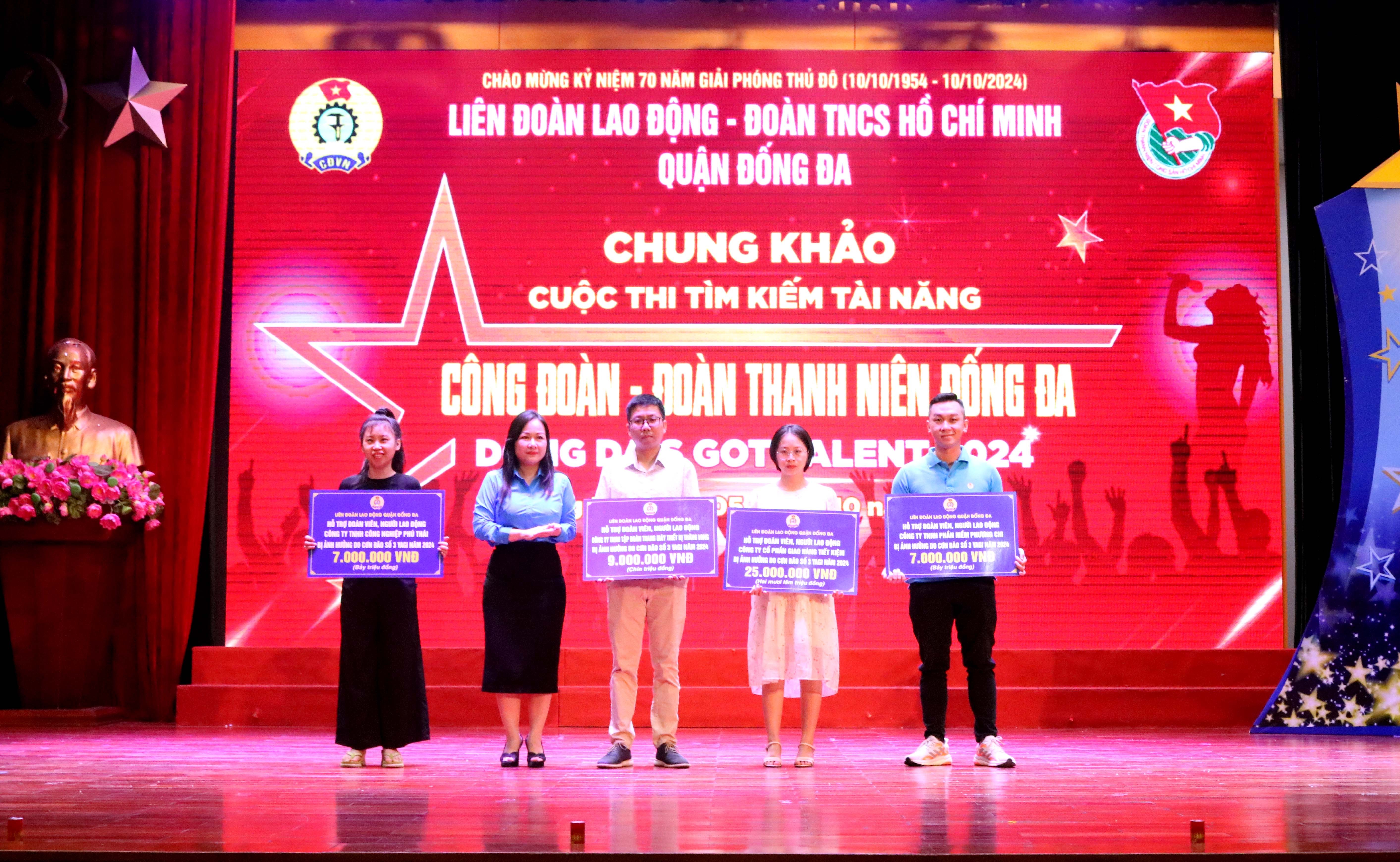 Ấn tượng chung kết cuộc thi “Tìm kiếm tài năng Công đoàn - Đoàn Thanh niên Đống Đa 2024”