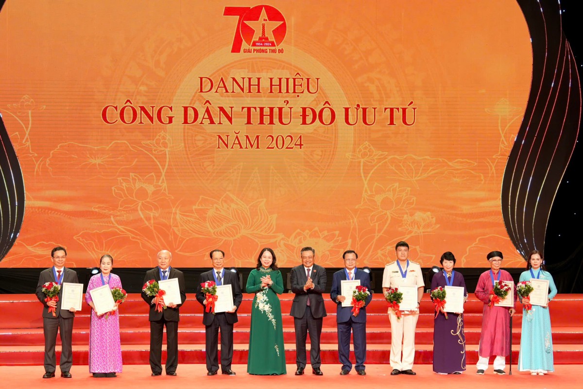 Biểu dương điển hình tiên tiến, người tốt - việc tốt và vinh danh “Công dân Thủ đô ưu tú” năm 2024