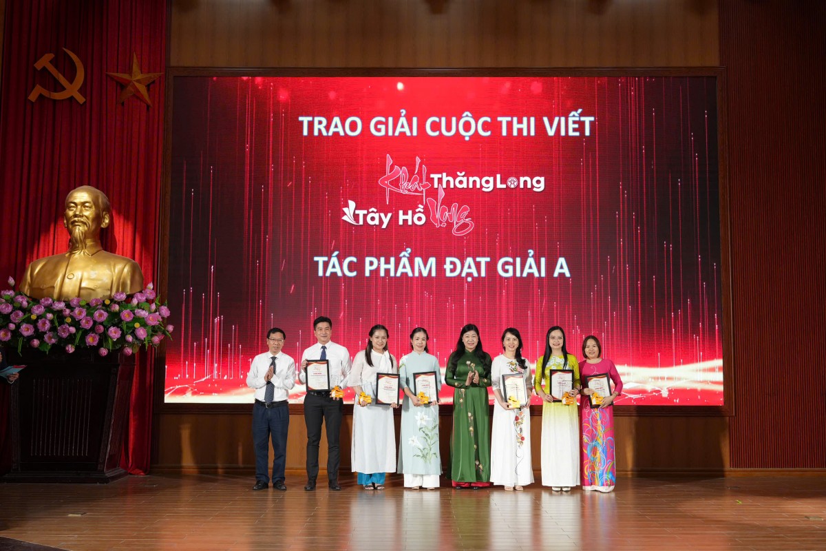 Báo Lao động Thủ đô đạt Giải C cuộc thi viết “Khát vọng Tây Hồ - Khát vọng Thăng Long” năm 2024