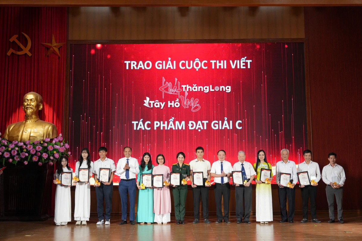 Báo Lao động Thủ đô đạt Giải C cuộc thi viết “Khát vọng Tây Hồ - Khát vọng Thăng Long” năm 2024