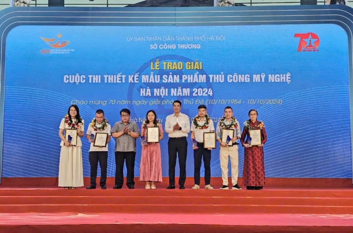 Tôn vinh 90 sản phẩm tại Cuộc thi Thiết kế mẫu sản phẩm thủ công mỹ nghệ Hà Nội năm 2024