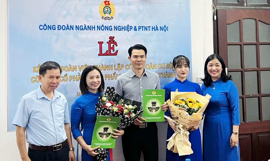 Công đoàn ngành NN&PTNT Hà Nội ra mắt Công đoàn cơ sở mới tại Công ty Cổ phần Thực phẩm An toàn Tâm Thành