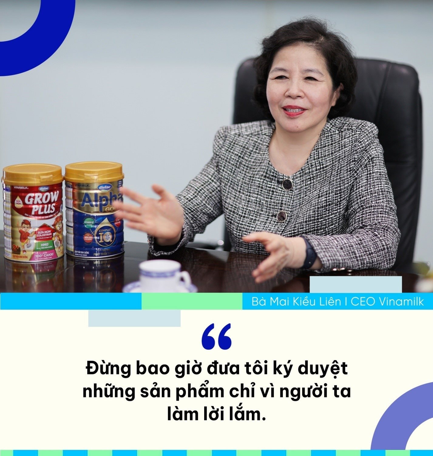 Những câu nói của bà Mai Kiều Liên làm nên "chất" Vinamilk