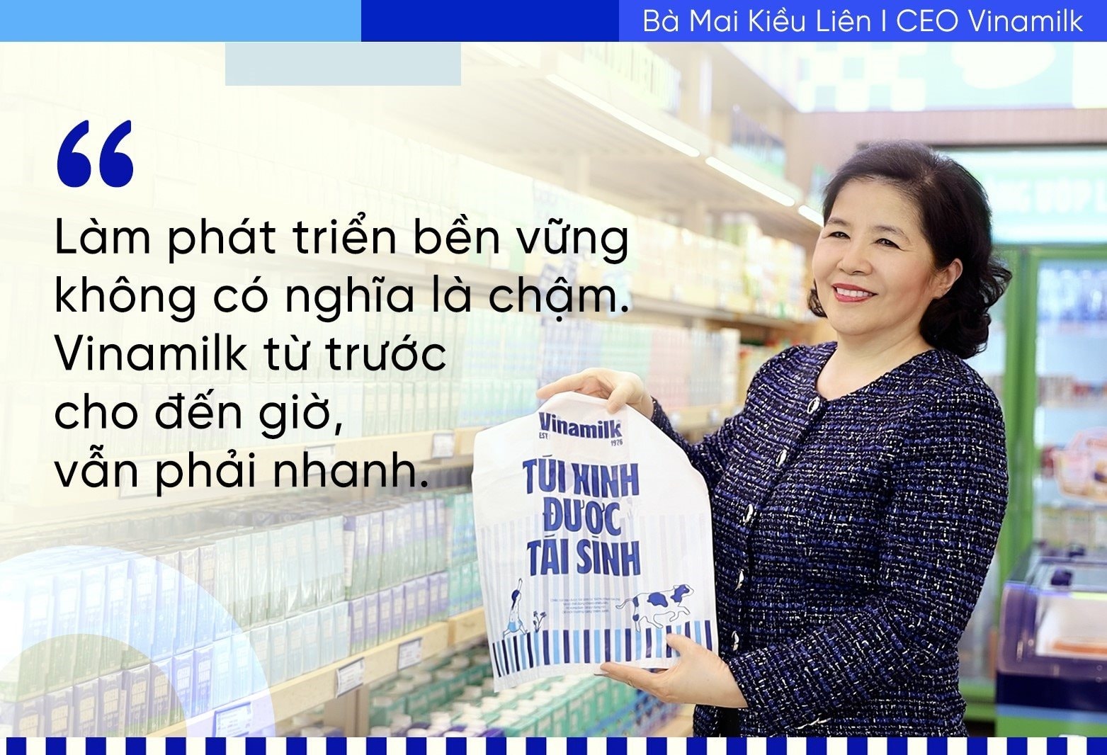 Những câu nói của bà Mai Kiều Liên làm nên "chất" Vinamilk