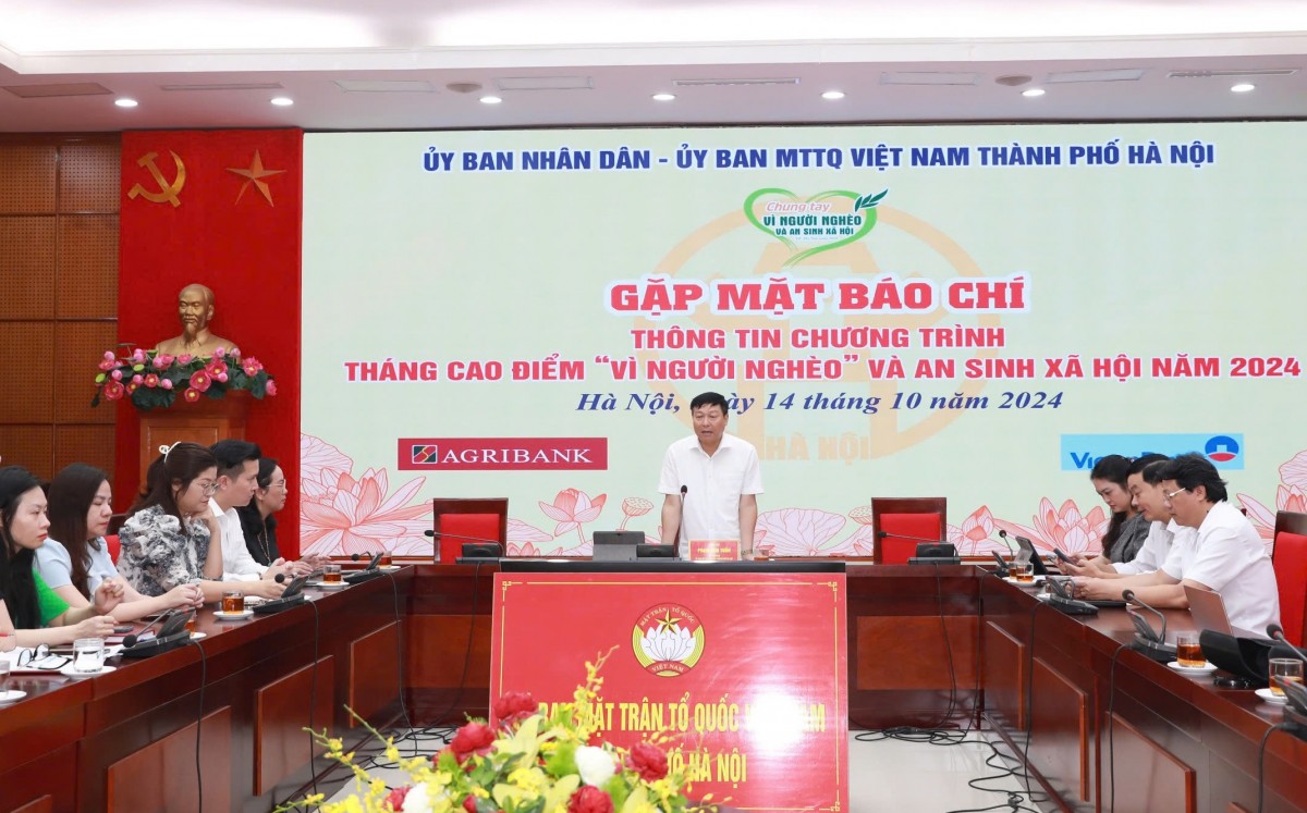 Ngày 16/10: Hà Nội phát động Tháng cao điểm “Vì người nghèo” và an sinh xã hội năm 2024