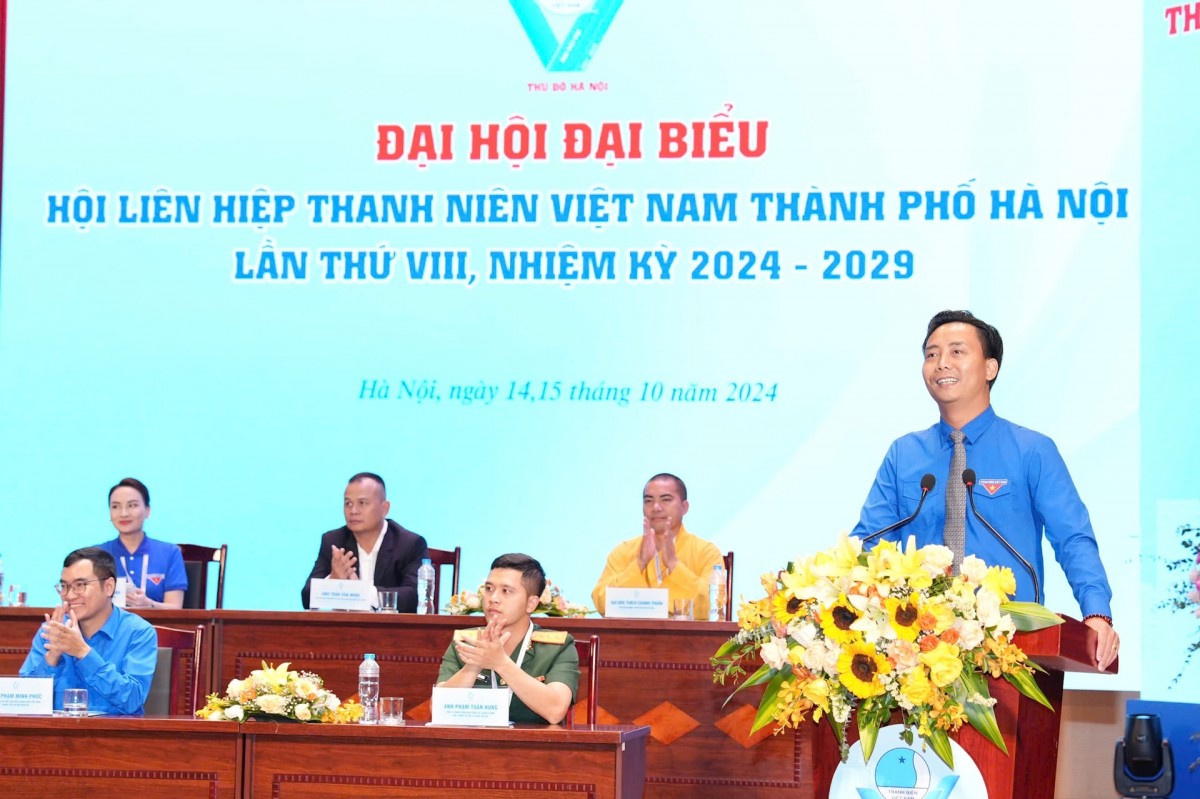 Đại hội đại biểu Hội LHTN Việt Nam thành phố Hà Nội lần thứ VIII thành công tốt đẹp