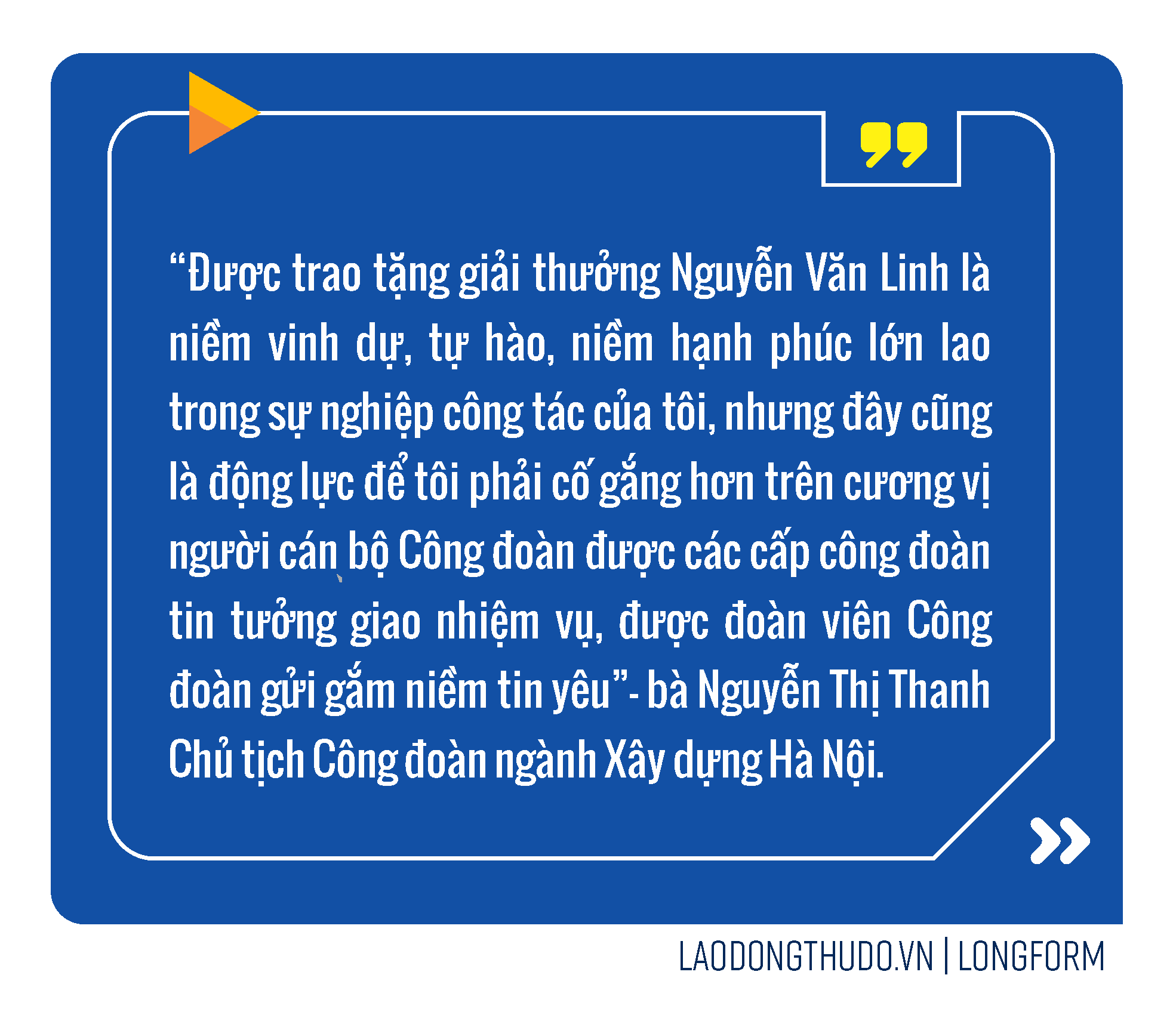 Nữ thủ lĩnh Công đoàn tài năng, tâm huyết