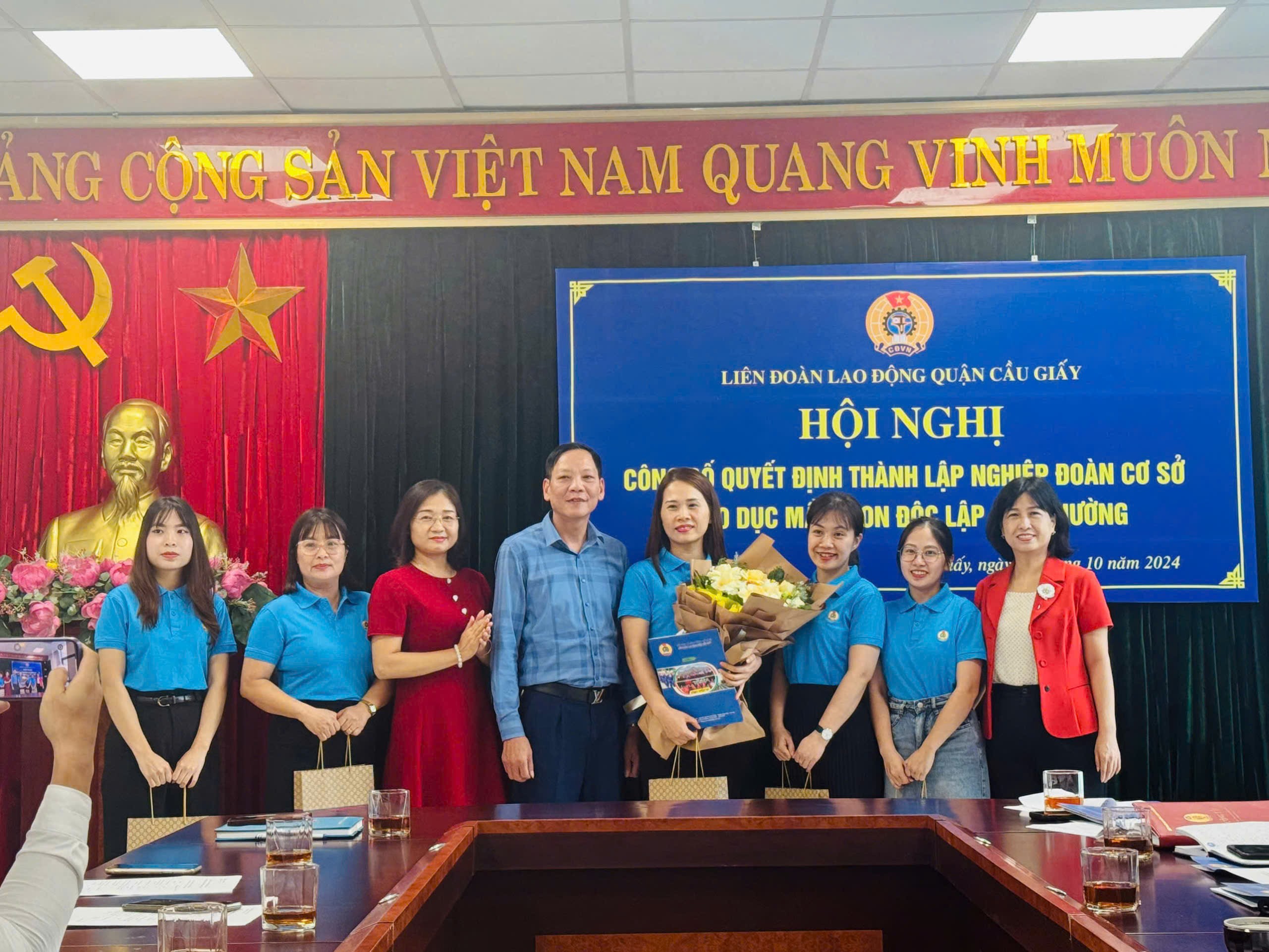 Cầu Giấy: Hoàn thành mục tiêu thành lập Nghiệp đoàn cơ sở Giáo dục Mầm non độc lập