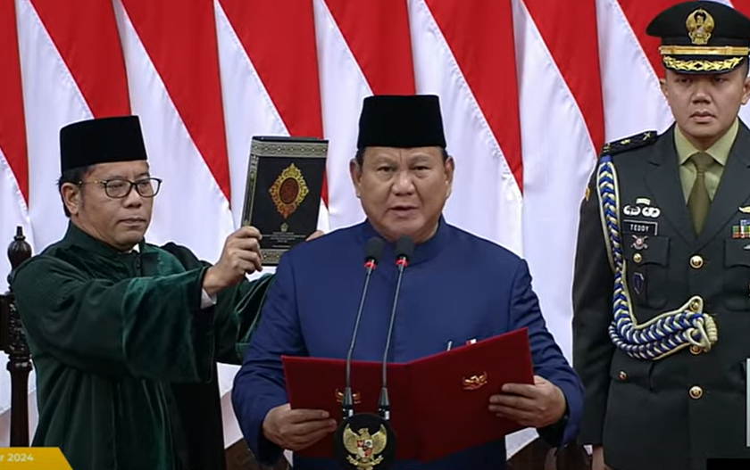 Ông Prabowo Subianto nhậm chức Tổng thống Indonesia