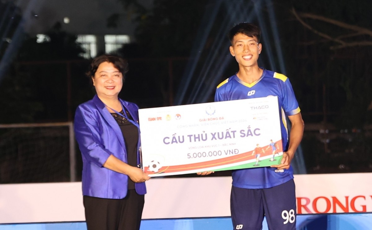 Bế mạc vòng loại khu vực 1 Giải bóng đá công nhân, viên chức Việt Nam 2024