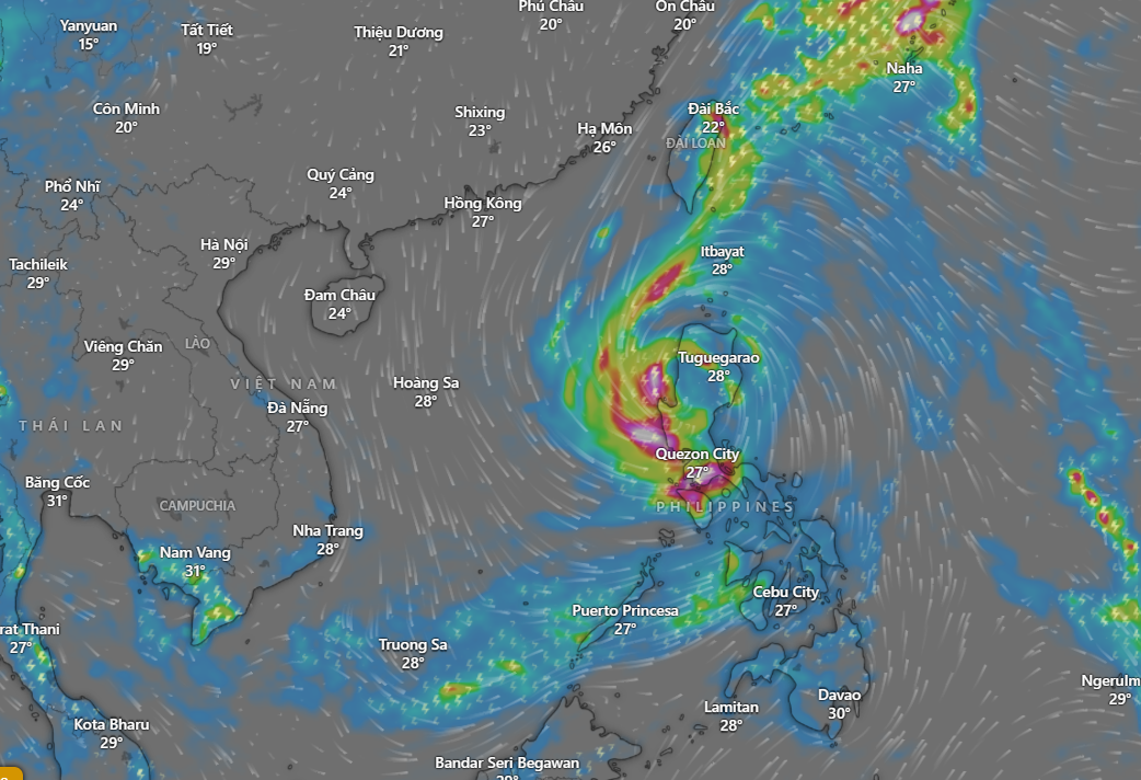 Tin bão mới nhất: Tràn qua Philippines khiến 24 người thiệt mạng, bão Trami tăng cấp khi vào Biển Đông