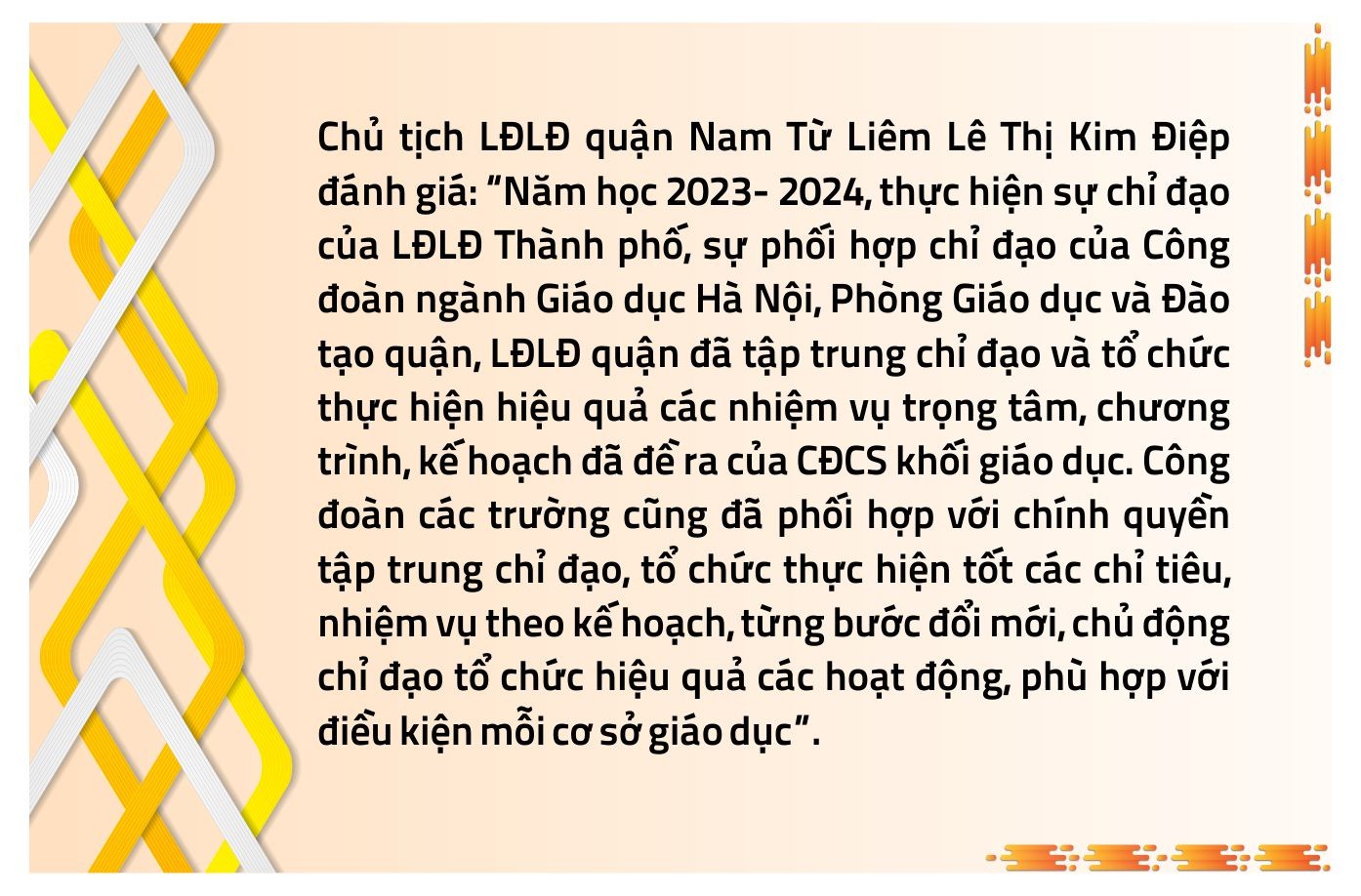 Công đoàn khối trường học quận Nam Từ Liêm: Điểm tựa vững chắc cho sự nghiệp trồng người