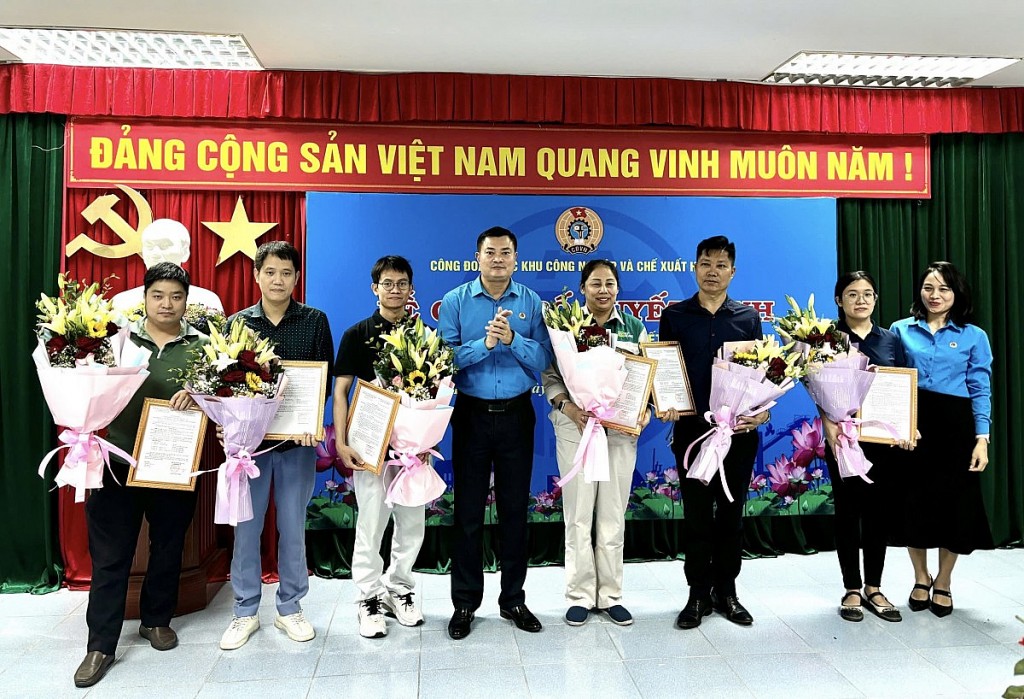 Công đoàn các Khu Công nghiệp và Chế xuất Hà Nội thành lập mới 6 Công đoàn cơ sở