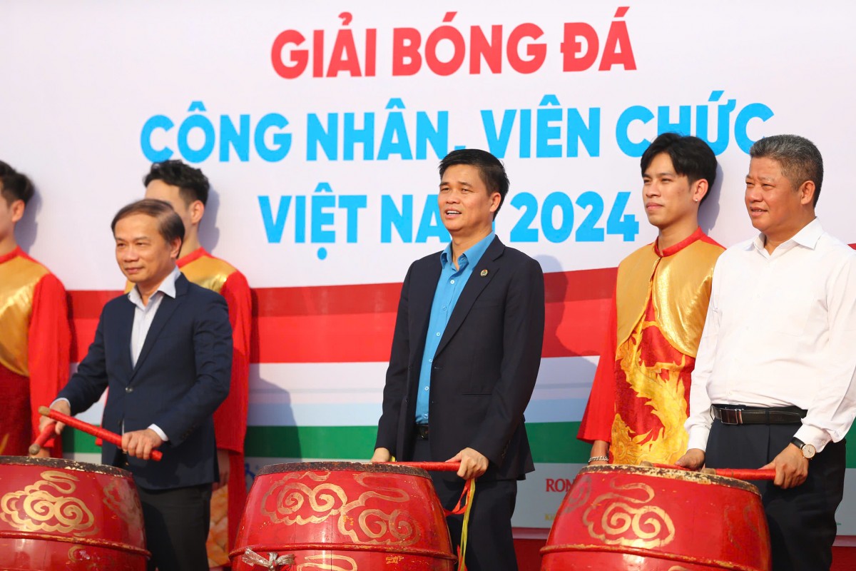 Khai mạc Vòng chung kết toàn quốc Giải Bóng đá công nhân, viên chức Việt Nam 2024