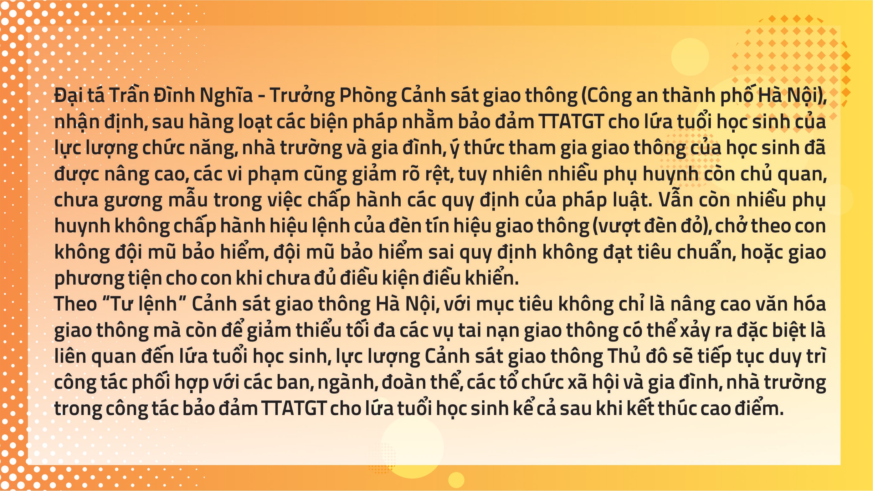 Phát huy hiệu quả mô hình “Cổng trường an toàn giao thông”