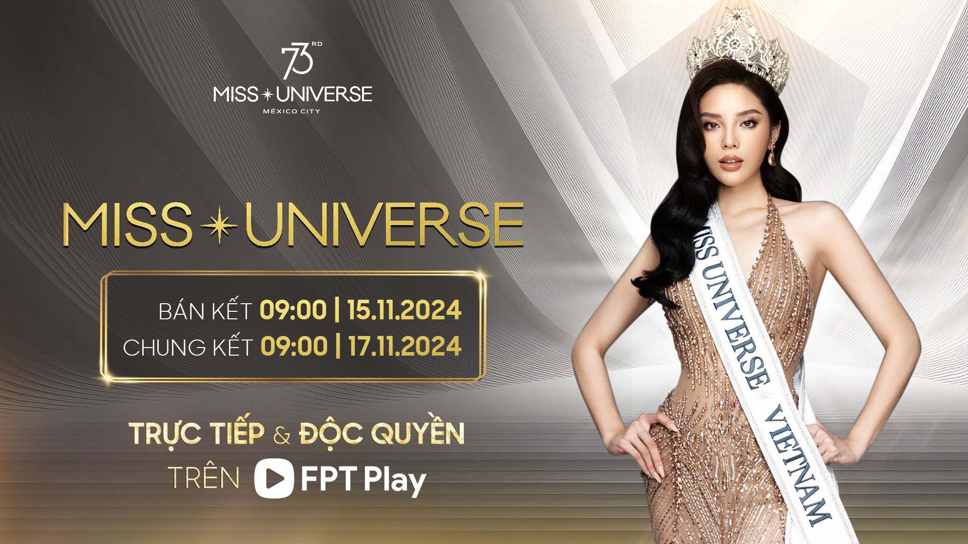 Xem trực tiếp chung kết Miss Universe 2024 ở đâu?