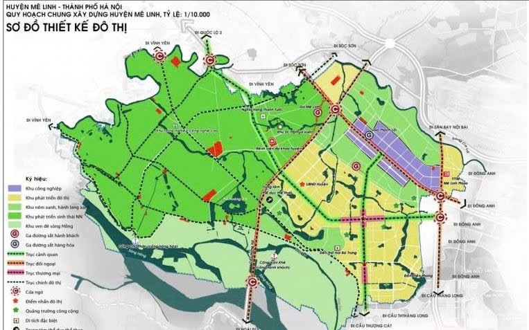 Hà Nội: Điều chỉnh, bổ sung quy hoạch sử dụng đất huyện Mê Linh đến năm 2030