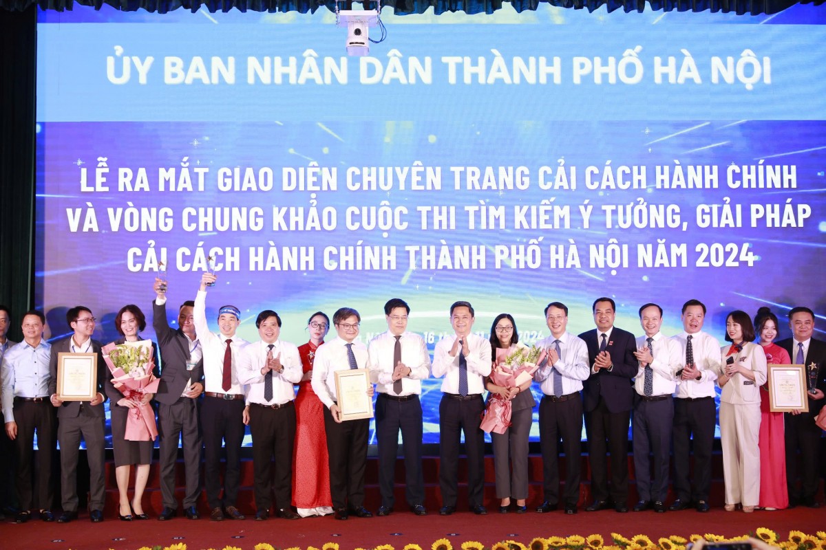 Văn phòng UBND thành phố Hà Nội giành giải Nhất cuộc thi tìm kiếm ý tưởng, giải pháp cải cách hành chính