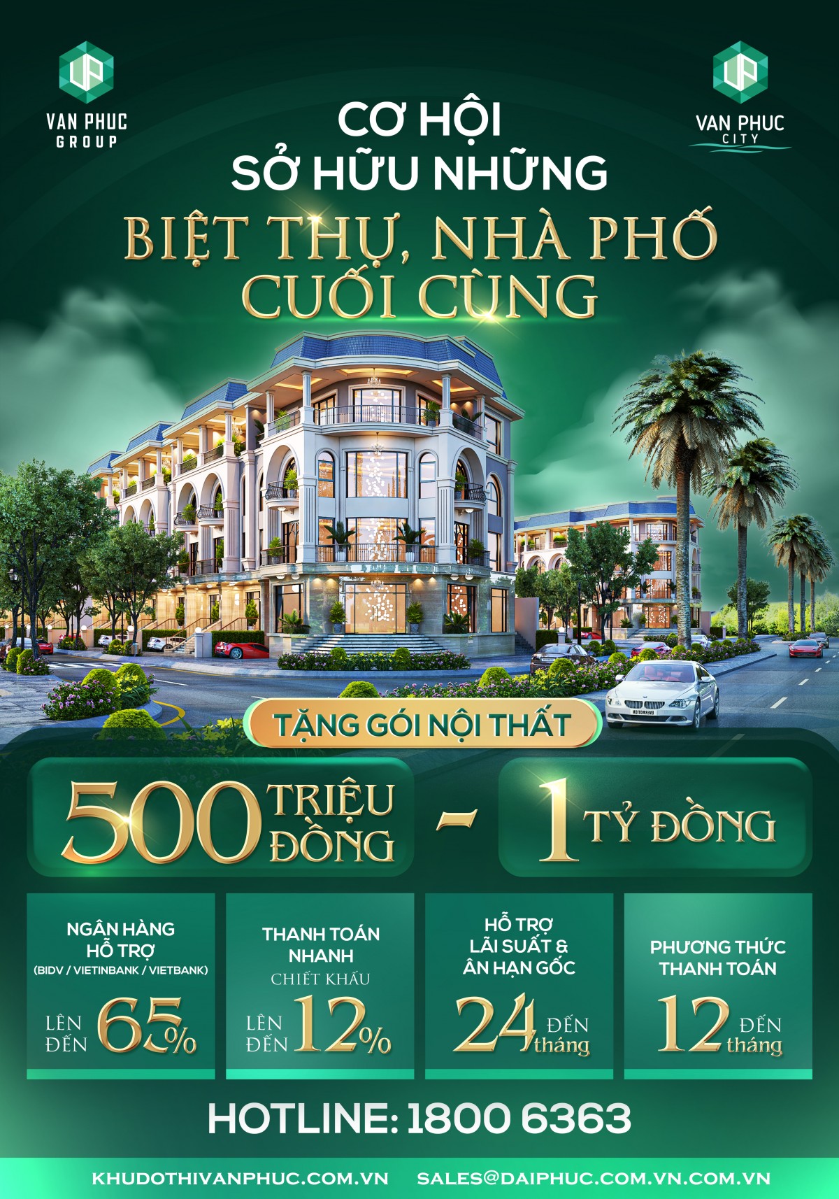 Vạn Phúc City mở ra cơ hội sở hữu những căn biệt thự, nhà phố “cuối cùng”