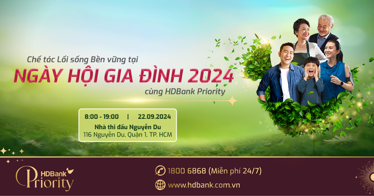 Cùng HDBank Priority chế tác lối sống bền vững tại Ngày hội gia đình 2024