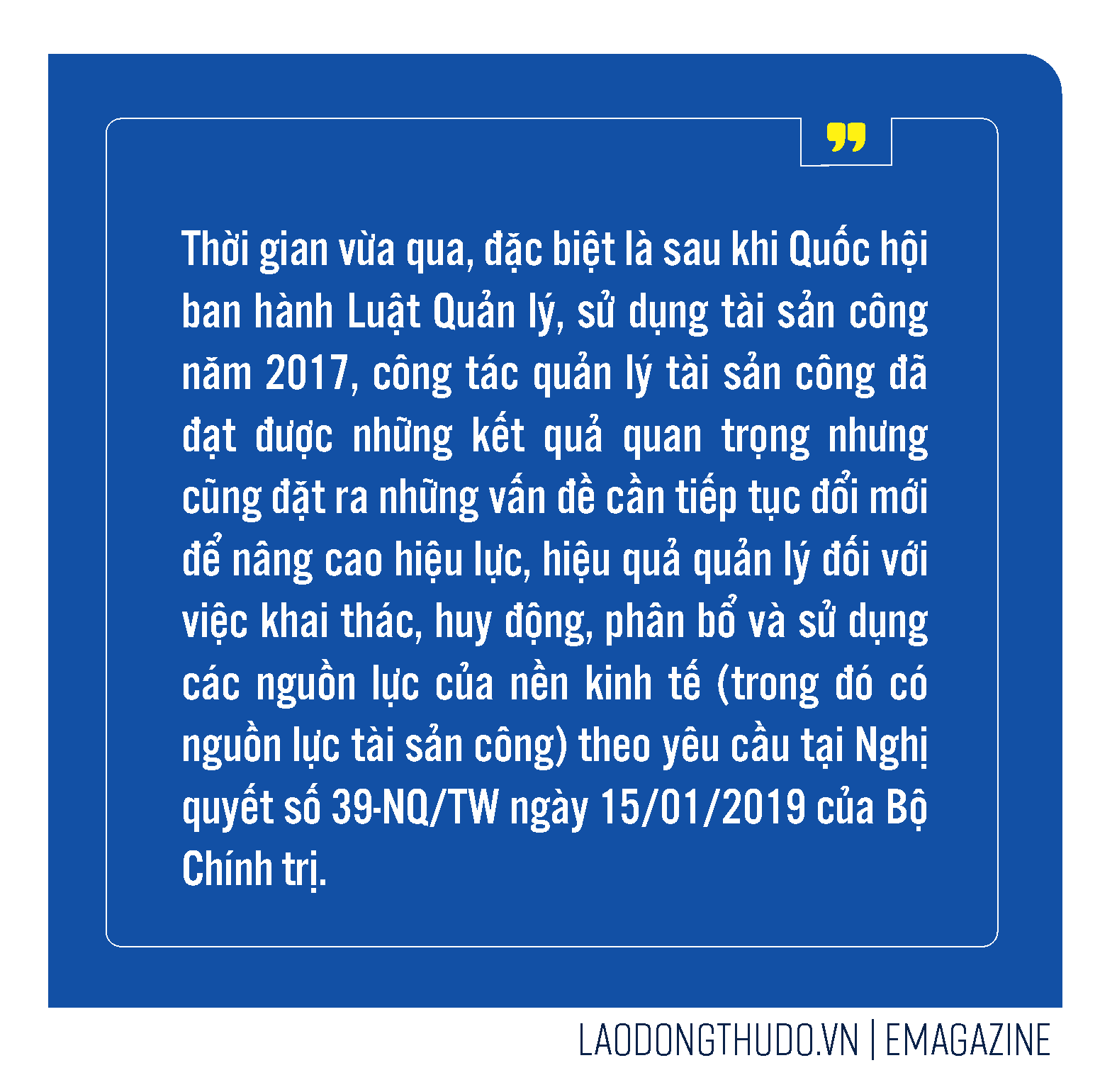 Đề án quản lý, sử dụng, khai thác tài sản công: Một năm nhìn lại