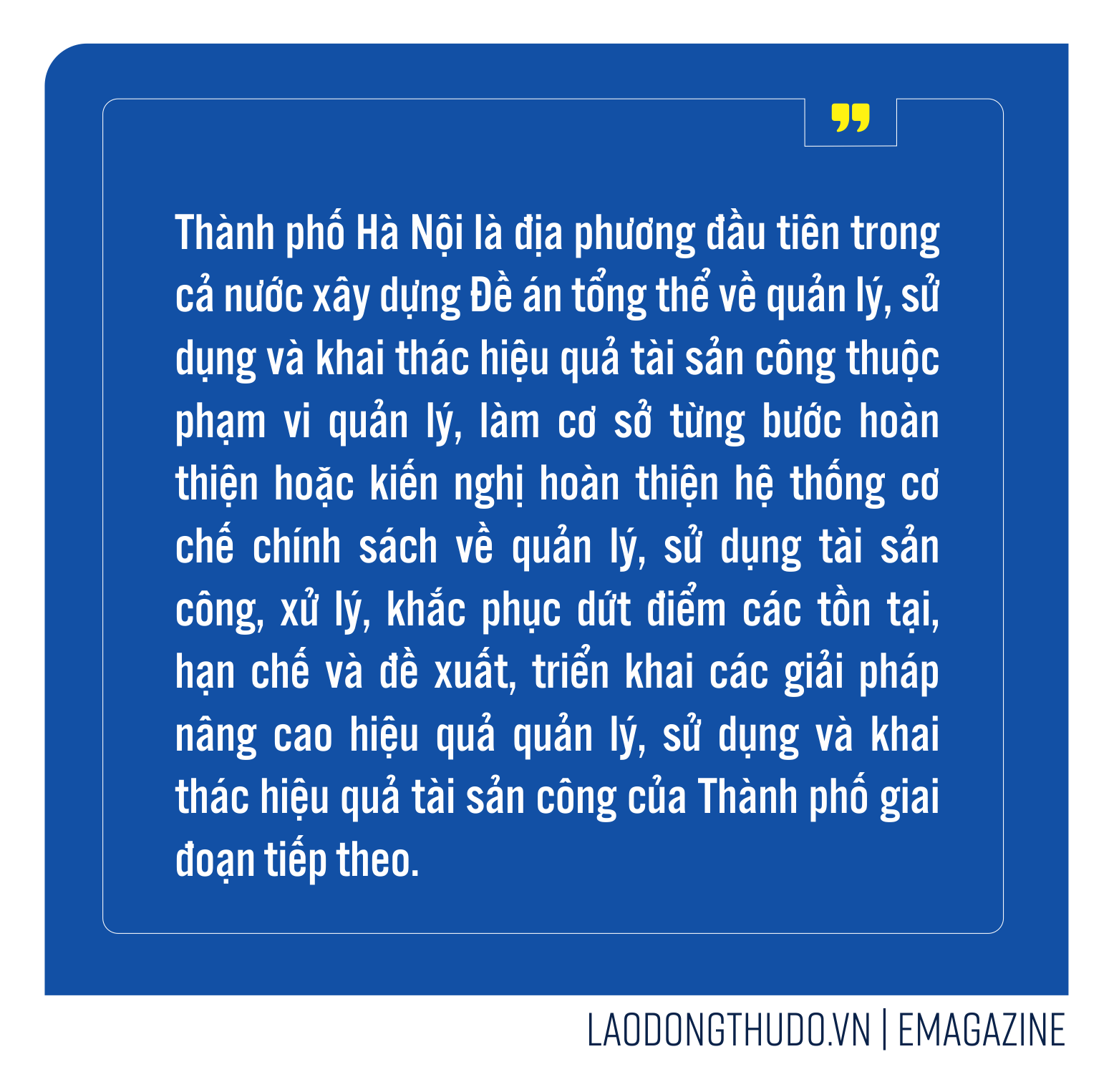 Đề án quản lý, sử dụng, khai thác tài sản công: Một năm nhìn lại