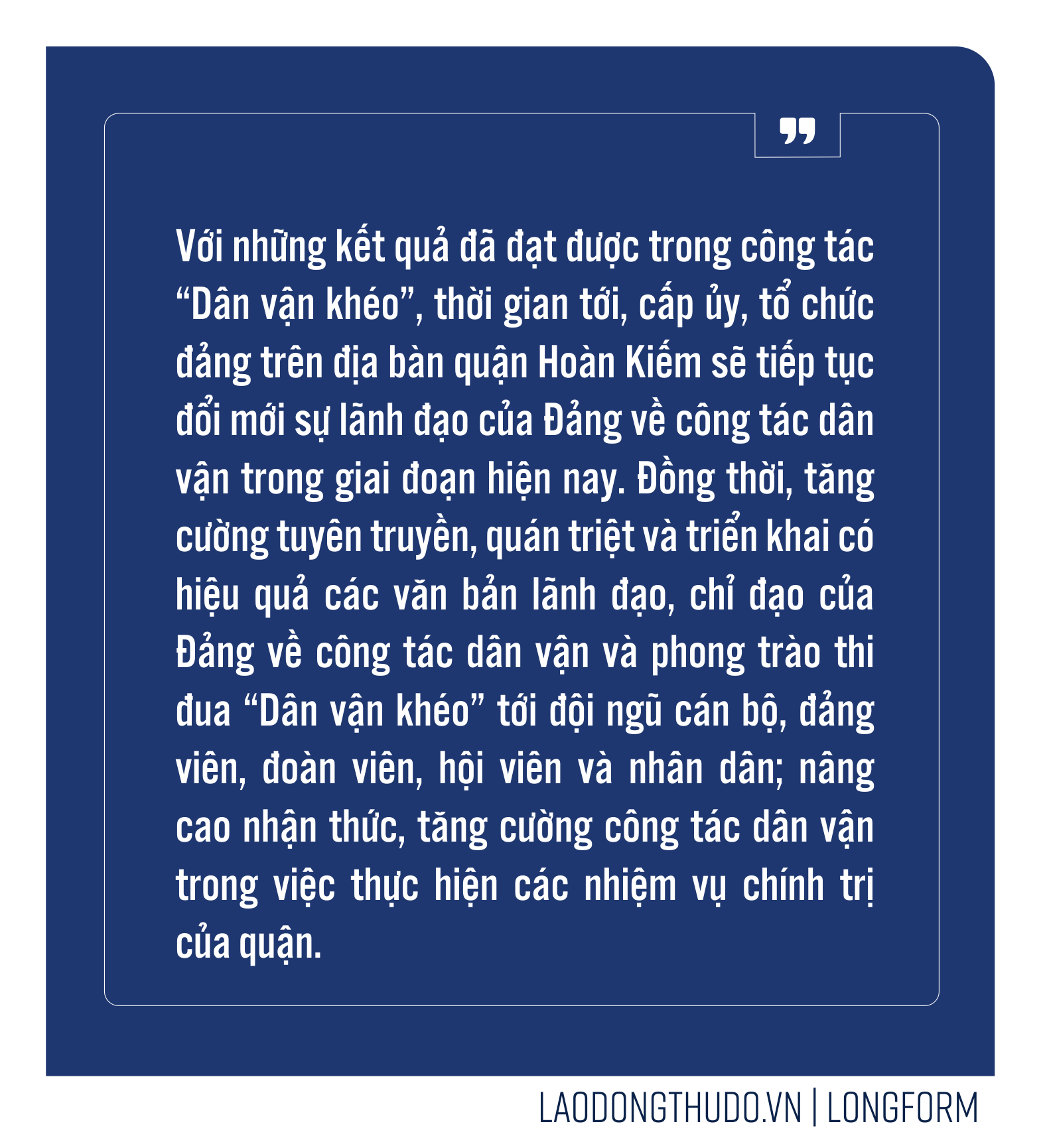 Tổ dân vận tổ dân phố: Mô hình nhỏ, ý nghĩa lớn