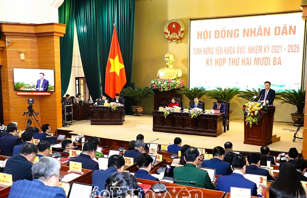 Khai mạc kỳ họp thứ 23, HĐND tỉnh Hưng Yên khóa XVII