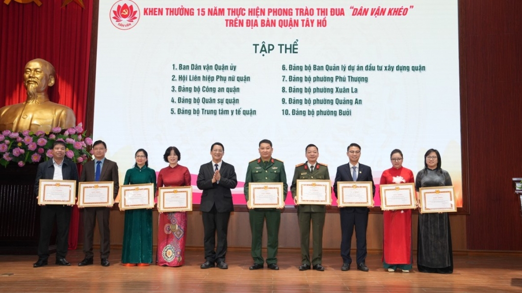 Quận Tây Hồ: Lan tỏa phong trào thi đua “Dân vận khéo”