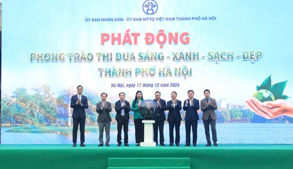 Phong trào thi đua “Sáng - Xanh - Sạch - Đẹp” tạo dựng Thủ đô hiện đại, thân thiện với môi trường