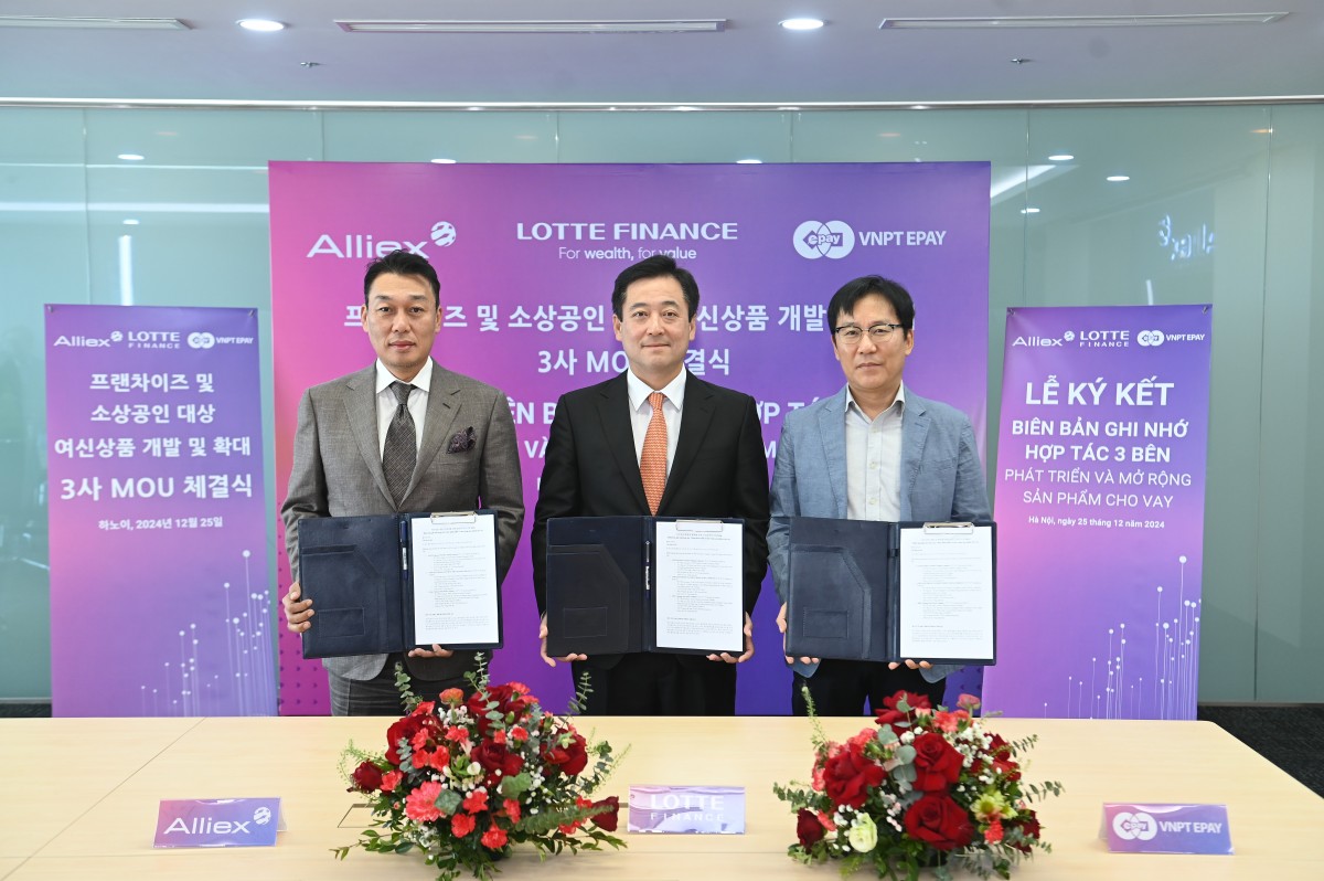 LOTTE Finance, Alliex và VNPT EPAY ký kết hợp tác ba bên