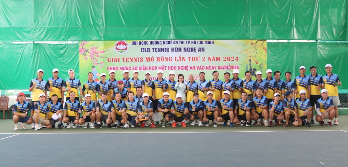 Sôi nổi giải tennis Hội đồng hương Nghệ An tại TP.HCM