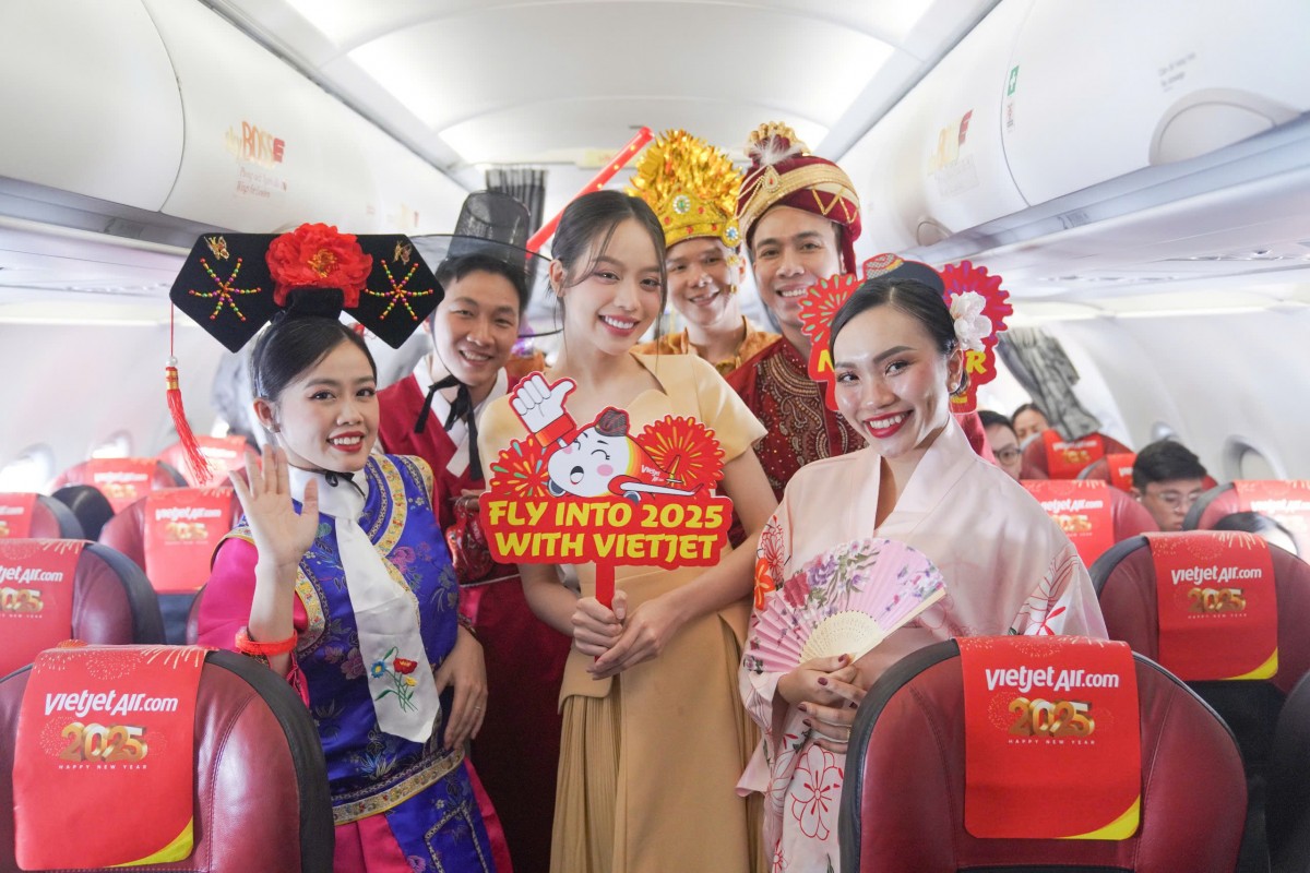 Đón Tết trên những chuyến bay Vietjet ngày đầu năm mới, nhận quà hấp dẫn