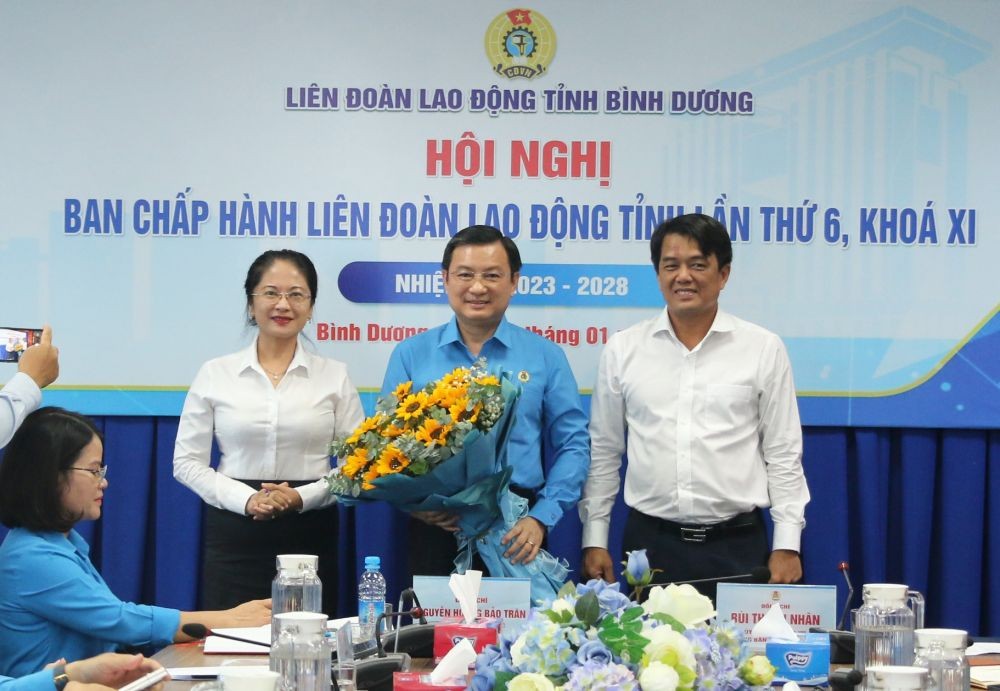 Ông Phạm Trọng Nhân được bầu làm Chủ tịch Liên đoàn Lao động tỉnh Bình Dương