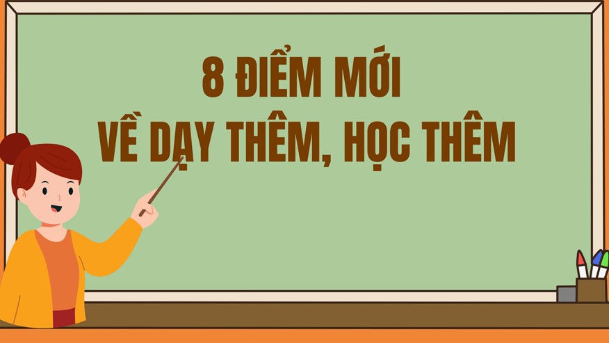 8 điểm mới về dạy thêm, học thêm